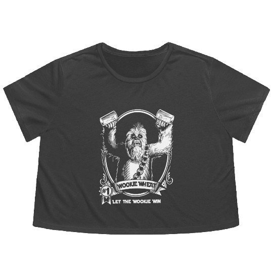 Chewbacca Wookiee - Let the wookie win Flowy Cropped Tees