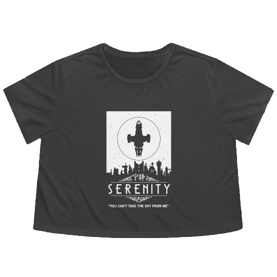 Serenity - You can't take the sky from me Firefly Flowy Cropped Tees