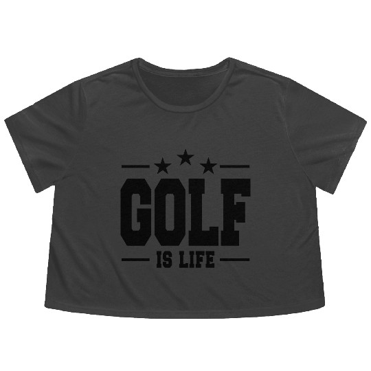 golf is life 1 Flowy Cropped Tees