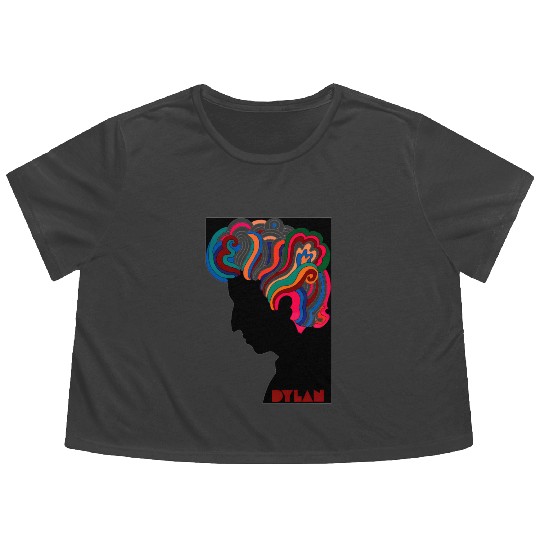 Bob Dylan icon Flowy Cropped Tees