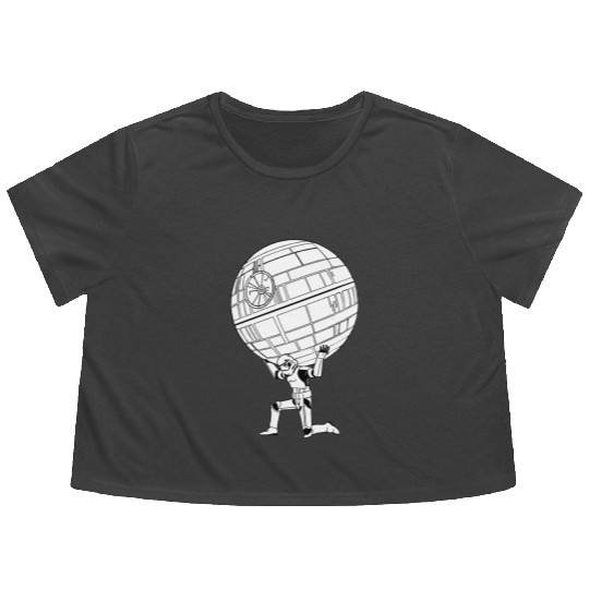 Funny Star Wars Stormtrooper art Flowy Cropped Tees