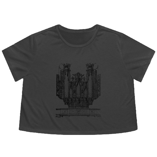 Organ in the Church of Santa Maria di Carignano, Flowy Cropped Tees