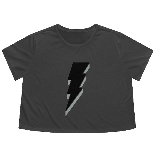 Lightning Bolt - 3D Flowy Cropped Tees