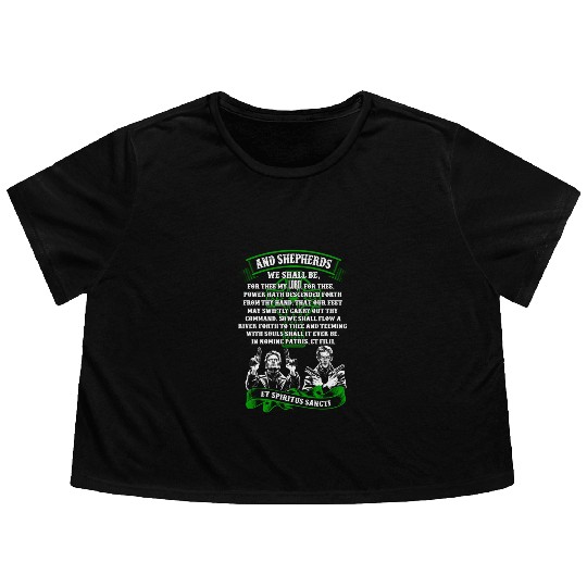 The Boondock Saints - And Shepherds we shall be Flowy Cropped Tees