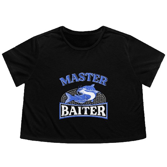 Master Baiter - Wels Catfish Hunter Flowy Cropped Tees