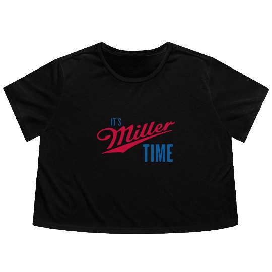 It's Miller Time Flowy Cropped Tees