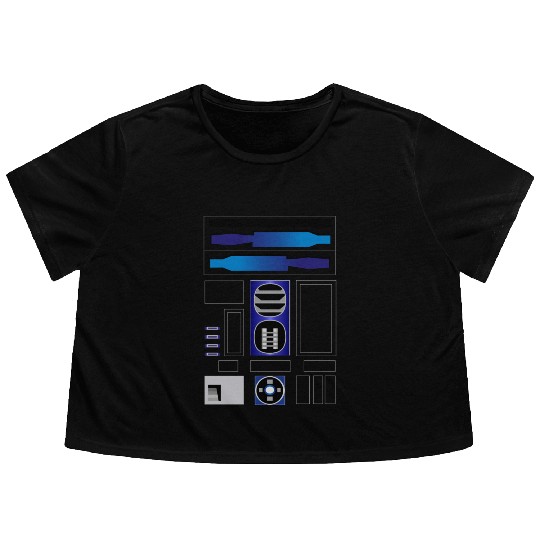 R2D2 Flowy Cropped Tees