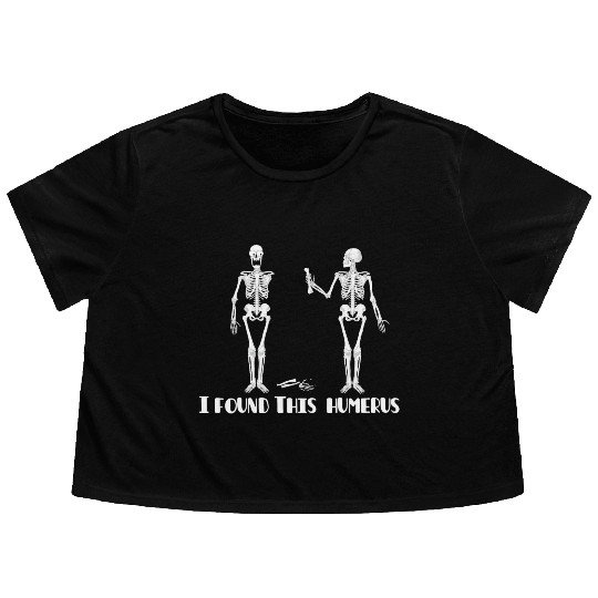 I found this humerus Flowy Cropped Tees