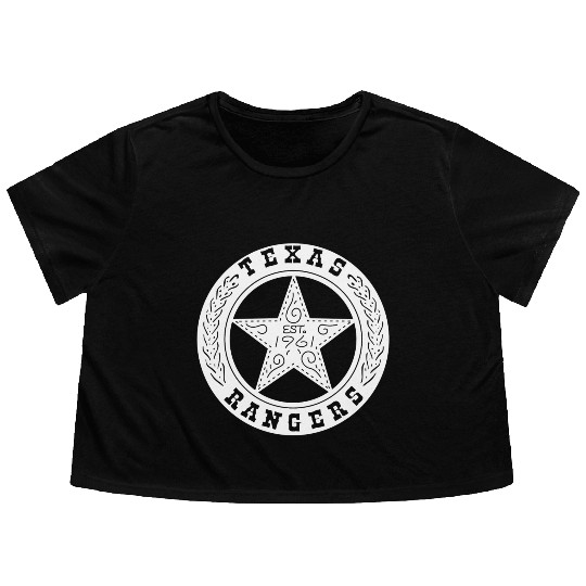 Texas Rangers Vintage Flowy Cropped Tees