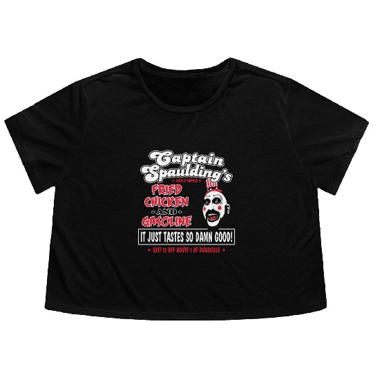 Funny captain spaulding for president Flowy Cropped Tees