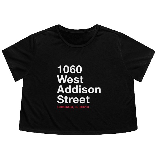 Wrigley Field Flowy Cropped Tees