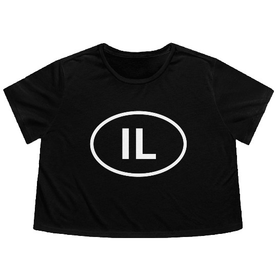 Israel Car Sign Number Flowy Cropped Tees