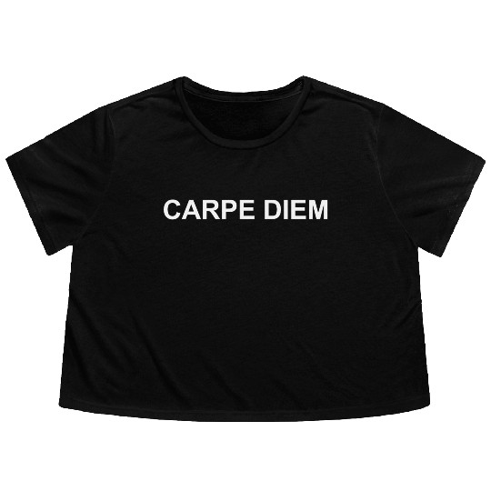 Carpe Diem Flowy Cropped Tees