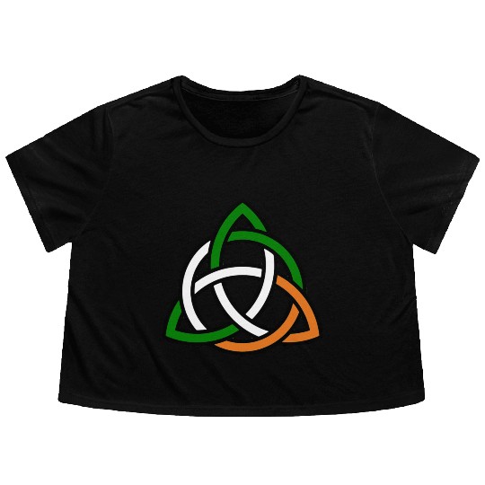 Celtic Knot Flowy Cropped Tees