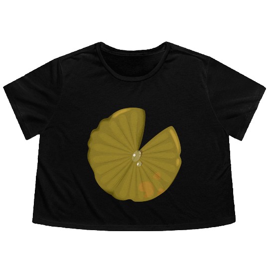 Lotus leaf Flowy Cropped Tees