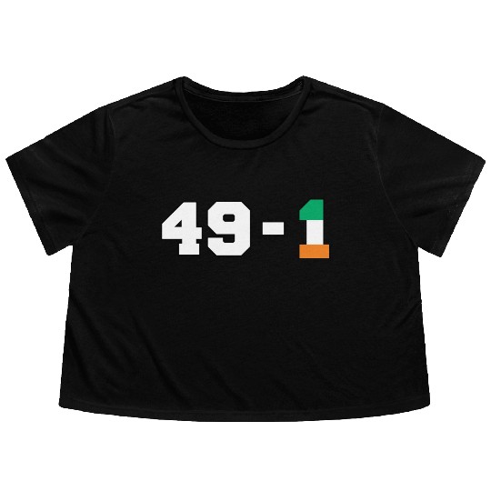 49-1, Conor McGregor vs Floyd Mayweather Flowy Cropped Tees