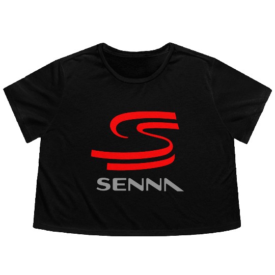 ayrton senna Flowy Cropped Tees