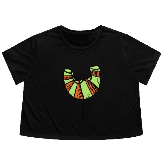 Croissant "Y" Flowy Cropped Tees