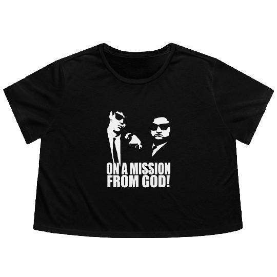 Blues Brothers Belushi Cult Tv Flowy Cropped Tees