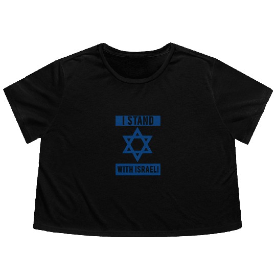 I Stand With Israel Flowy Cropped Tees