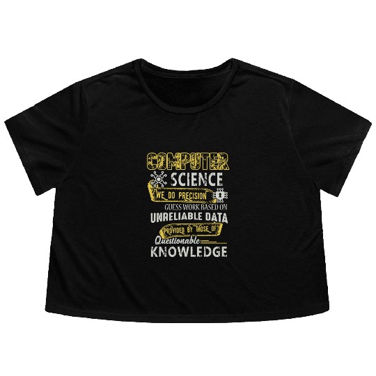 Computer Science Flowy Cropped Tees
