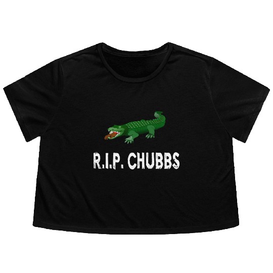 R.I.P. Chubbs - Happy Gilmore Flowy Cropped Tees
