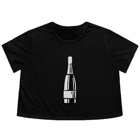 Champagne Flowy Cropped Tees