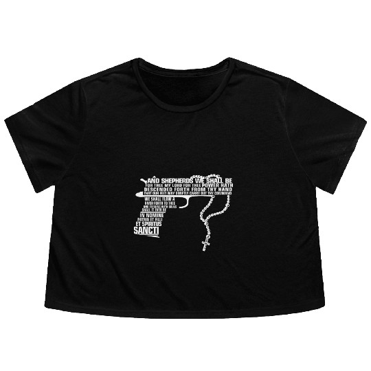 The Boondock Saints - And Shepherds we shall be Flowy Cropped Tees