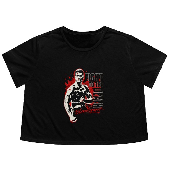 Bloodsport - Fight to the death freaking Flowy Cropped Tees