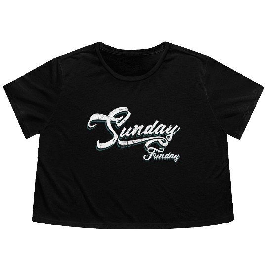 Sunday Funday Flowy Cropped Tees