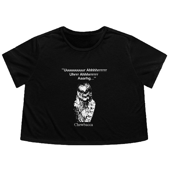 Chewbacca T - Flowy Cropped Tees - Star Wars fan