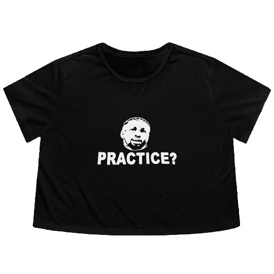 Allen Iverson practice Philadelphia 76Ers softball Flowy Cropped Tees