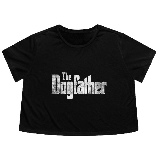 dog father Flowy Cropped Tees