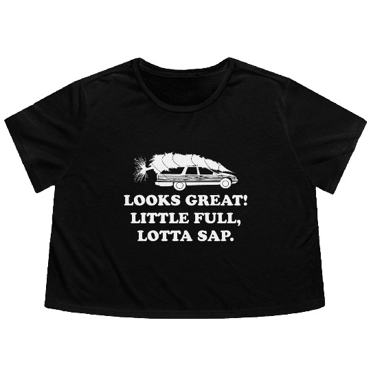 Griswold Christmas Vacation Flowy Cropped Tees