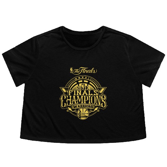 Golden State Warriors Finals Champions 2017 Flowy Cropped Tees
