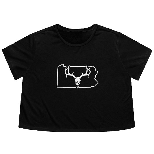 Deer Hunting Guide Pennsylvania Deer Hunting Flowy Cropped Tees