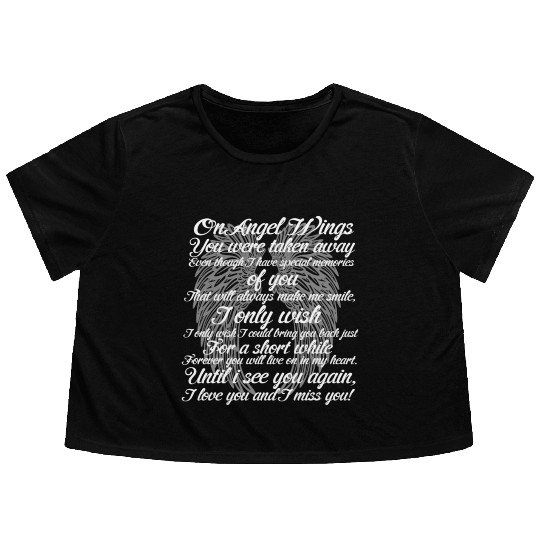 ANGEL WINGS Flowy Cropped Tees
