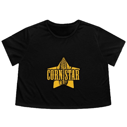 CORN STAR Farmer Flowy Cropped Tees