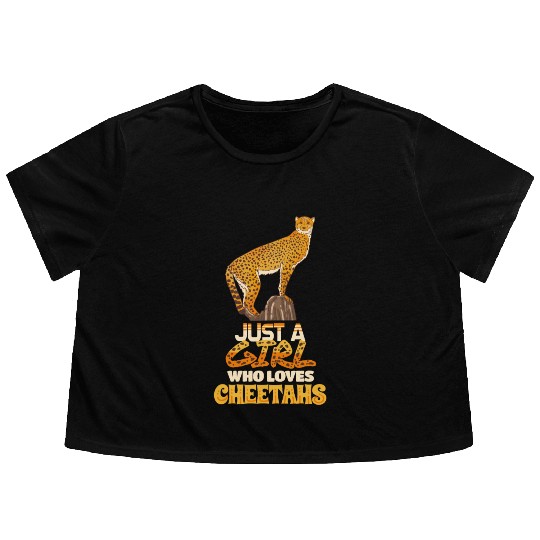 Cheetah Flowy Cropped Tees