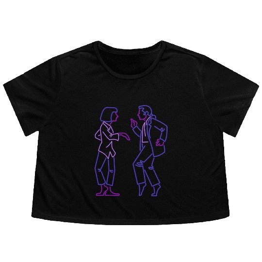 Pulp Fiction - Dance Flowy Cropped Tees