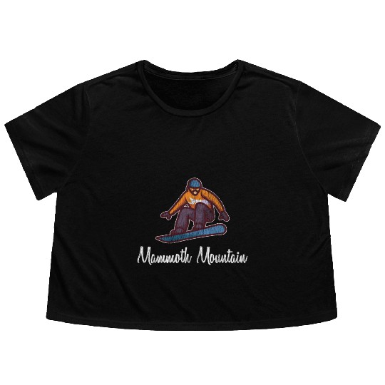 Mammoth Mountain Flowy Cropped Tees