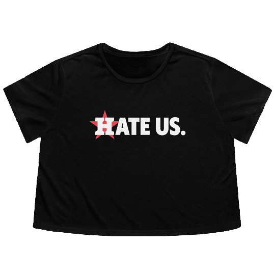 Houston Astros Hate Us Flowy Cropped Tees