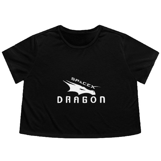 Spacex dragon Nasa Flowy Cropped Tees