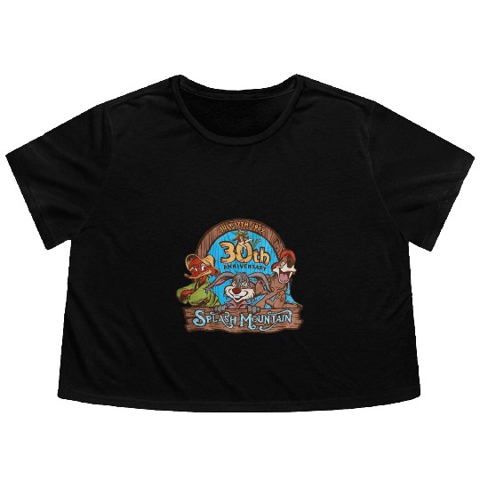 splash mountain Flowy Cropped Tees