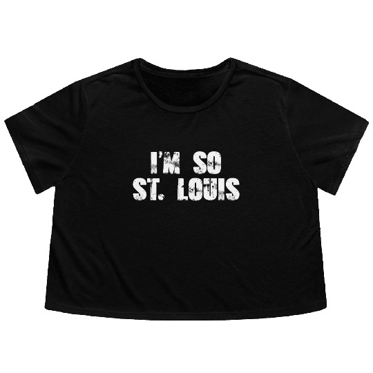 I'm so ST Louis Flowy Cropped Tees