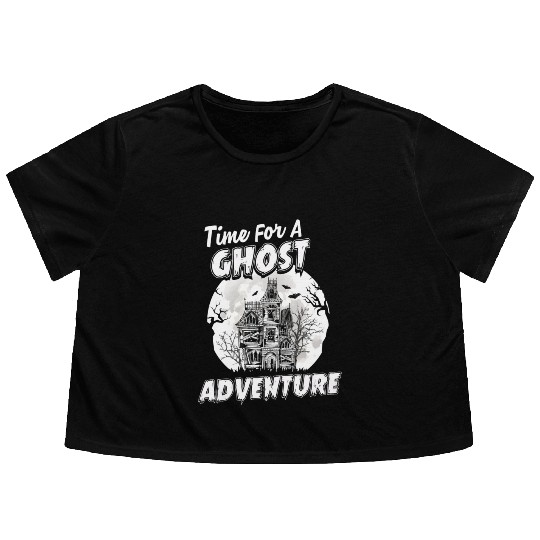 Ghost Adventures Ghost Hunting Time Flowy Cropped Tees