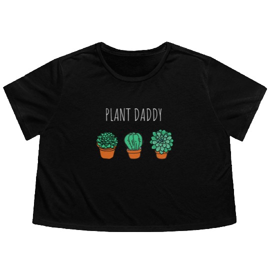 Plant Daddy Gardener Flowy Cropped Tees
