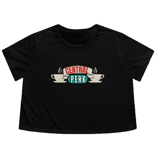 Coffee lovers for friends TV show Flowy Cropped Tees