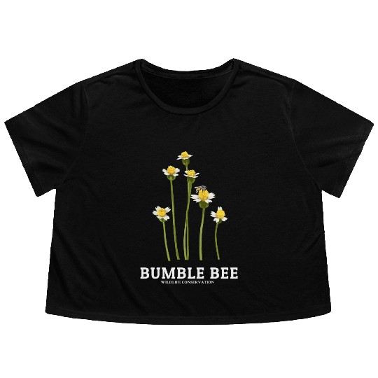 Bumble Bee Flowy Cropped Tees