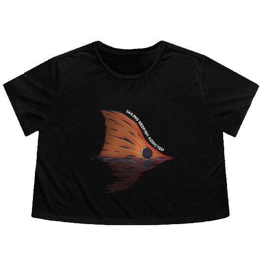 Tailing Redfish Addicted Flowy Cropped Tees
